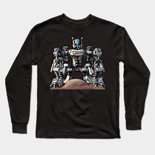 Sci-fi war robot art design Long Sleeve T-Shirt